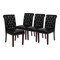 Flash Furniture 18.5 W, 27.5 L, 39.75 H 4-BT-P-BK-LEA-GG - alternate 9